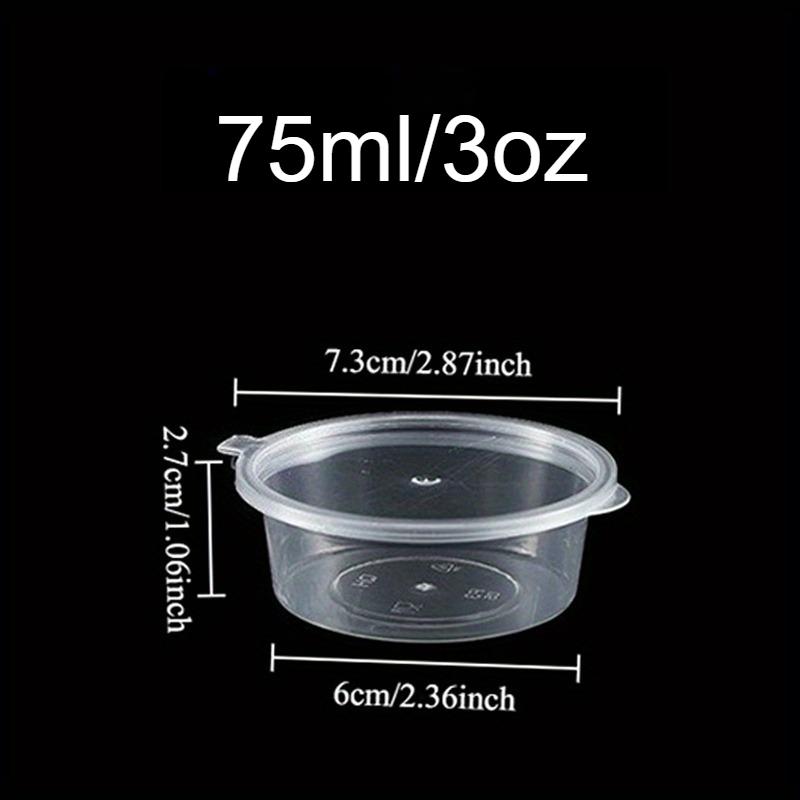 20/50/100PCS Disposable Sauce Cup with Lids Leak-Proof Packaging Containers Portable Salad Dressings Seasoning Takeaway Box