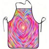 1pc of a Vibrant Heart-Themed Apron, Made from Durable And Easy-To-Clean Polyester, Featuring an Adjustable Waistband, Suitable for Cooking In The Kit