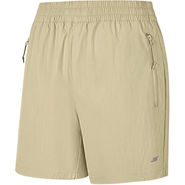 Skechers Comfortable Moisture-Wicking Quick-Dry Sports Casual Shorts Women shorts Chestnut-Gold P225W218-00EG S