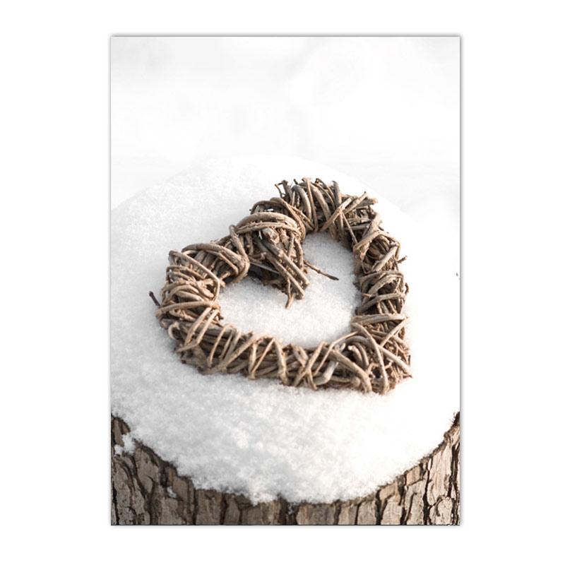 Zima Snow Tree Pine Nástěnný Umělecký plakát Obrazy sobů Obraz na plátně Dům Auto Plakáty Nordic Wall Pictures Dekor do obývacího pokoje