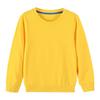 Children's Sweatshirt Round Neck Long Sleeved Solid Color Pullover Unisex Kids Top