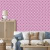Geometric Pattern Wallpaper Purple and White for Living Room and Bedroom 50x1000