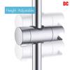 Replacement Hand Shower Bracket for Slide Bar 18-25mm Adjustable Rail Shower Head Holder Replacement 360 Rotating Sprayer Holder