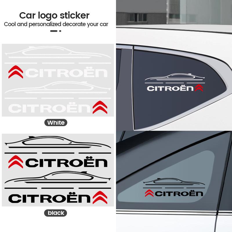2Pcs Reflective Car Rearview Mirror Body Sticker For Citroen C4 C3 C5 C2 Berlingo C-Elysee C4-Picasso C4-Aircross Car Accessorie aki256