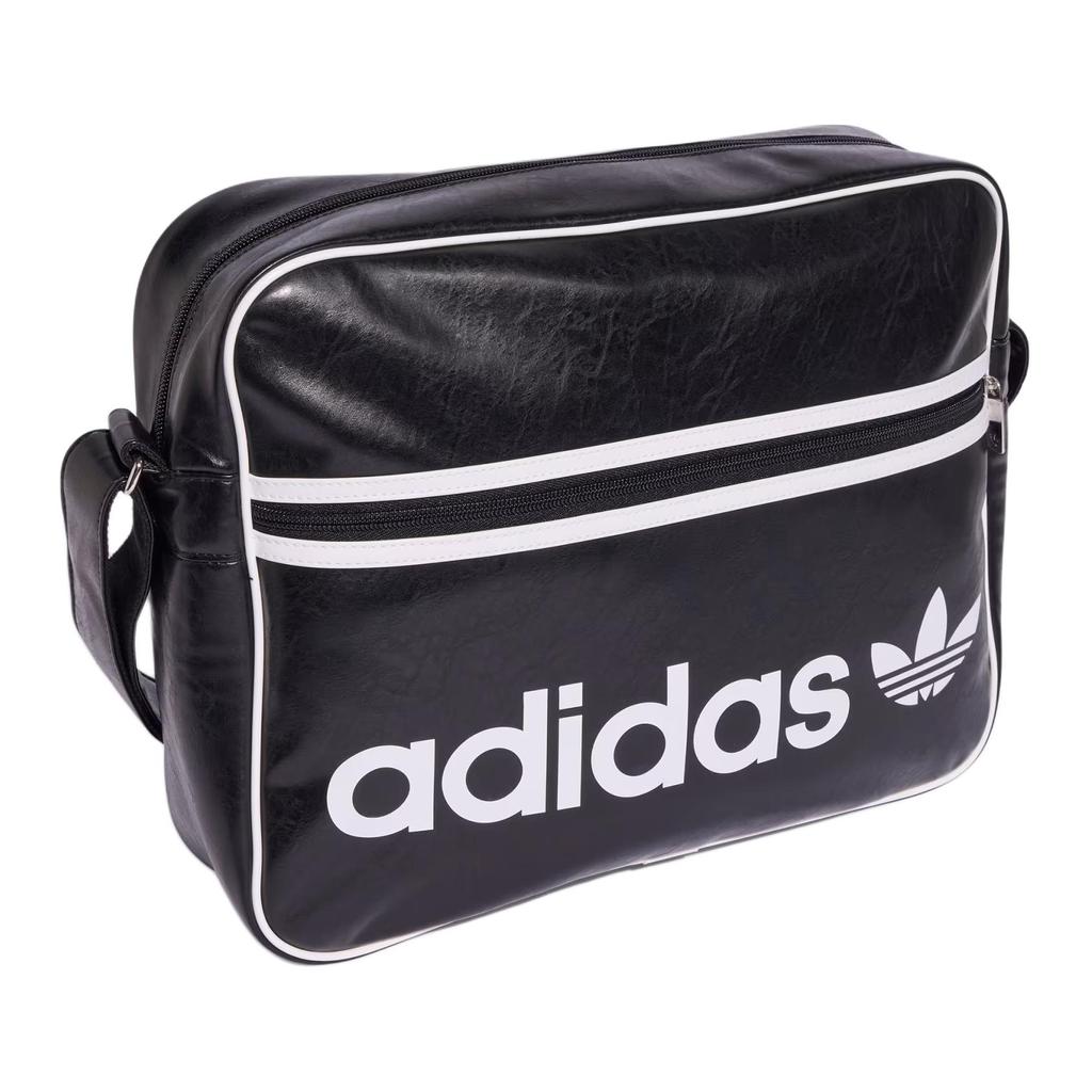 New Adidas Originals Polyurethane Shoulder Bag Unisex Black JW3346