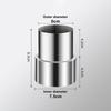 Stainless Steel Ventilation Pipe Fittings Multiple Sizes Ducting Connector