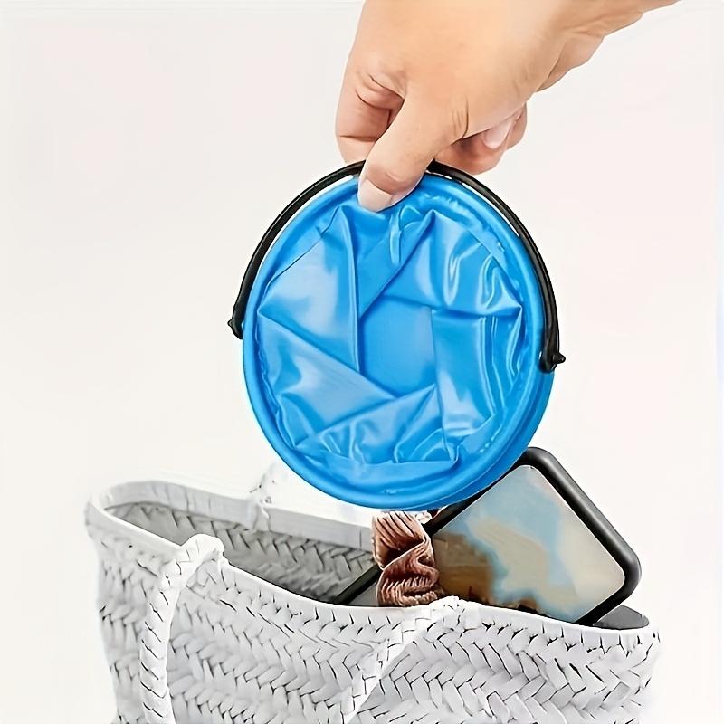 Multifunctional Folding Bucket Durable Portable Fishing Bucket Ideal for Beach, Travel and Outdoors Random Colors