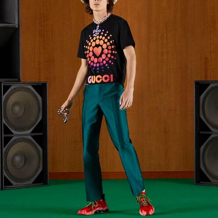 Gucci Love Parade Cotton T-Shirt 'Black' Men's 548334-XJEMZ-1082