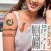 Golden Turtle Anchor Temporary Tattoo For Women Adult Realistic Compass Flower Fake Tattoo Sticker Washable Body Art Tatoo Decal