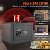 VEVOR Safe, 14.2 L Home Safe, Steel Security Safe with Digital Keypad and 2 Keys, Wall-Mounted Cabinet Safe Protect Cash, Gold, Jewelry