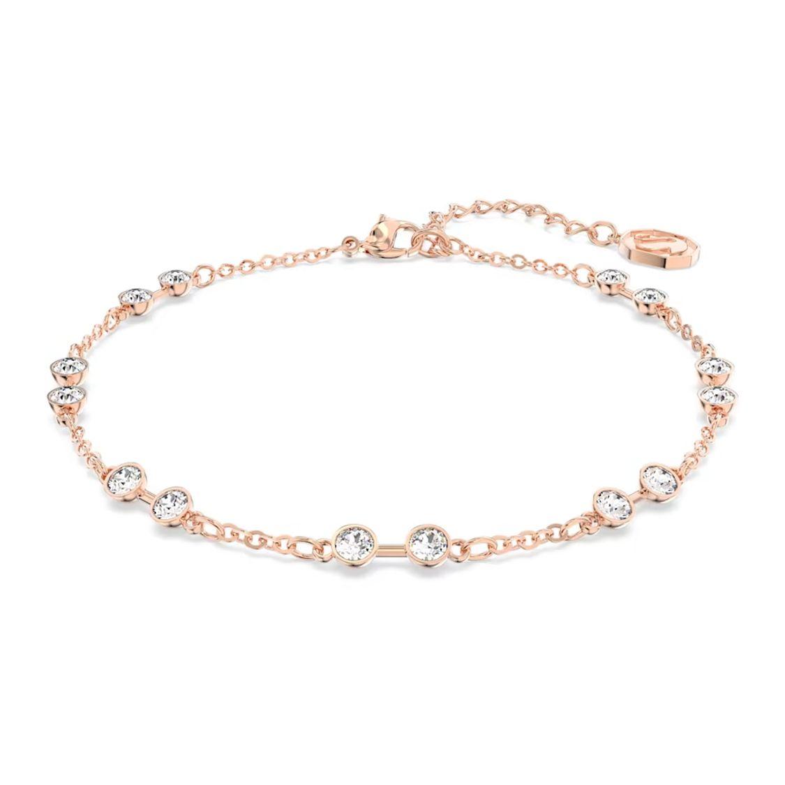 Swarovski Remix Collection Round Cut Crystal Bracelet Women bracelet Rose-Gold 5664055 Basic Packaging-Box (Random Color)