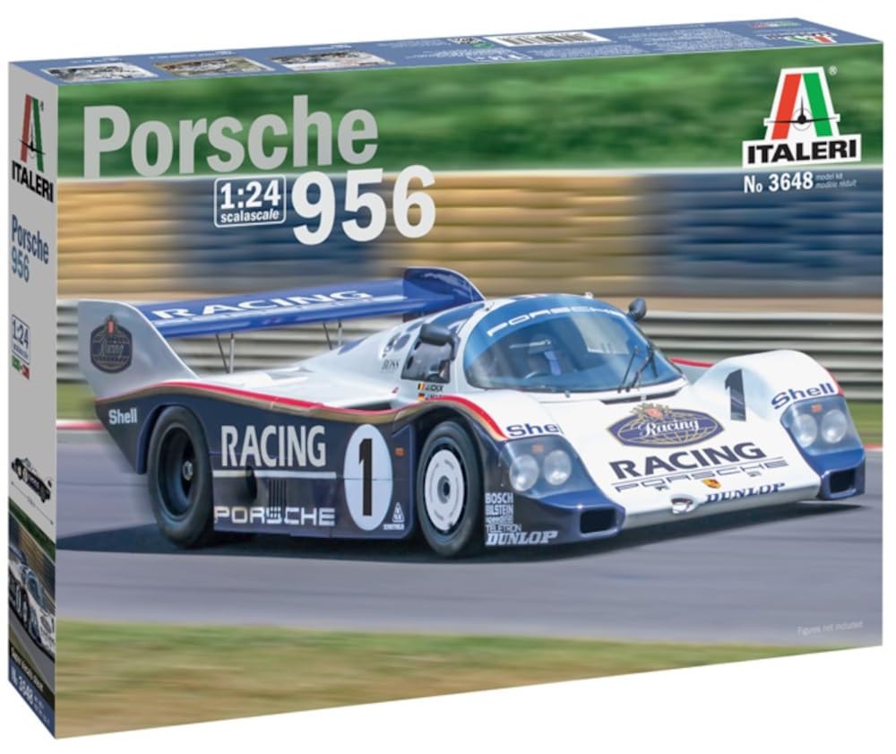 

Platz Italeri Scale Porsche 956 Group C Plastic Model Kit with Japanese Instructions 1/24 (IT3648)