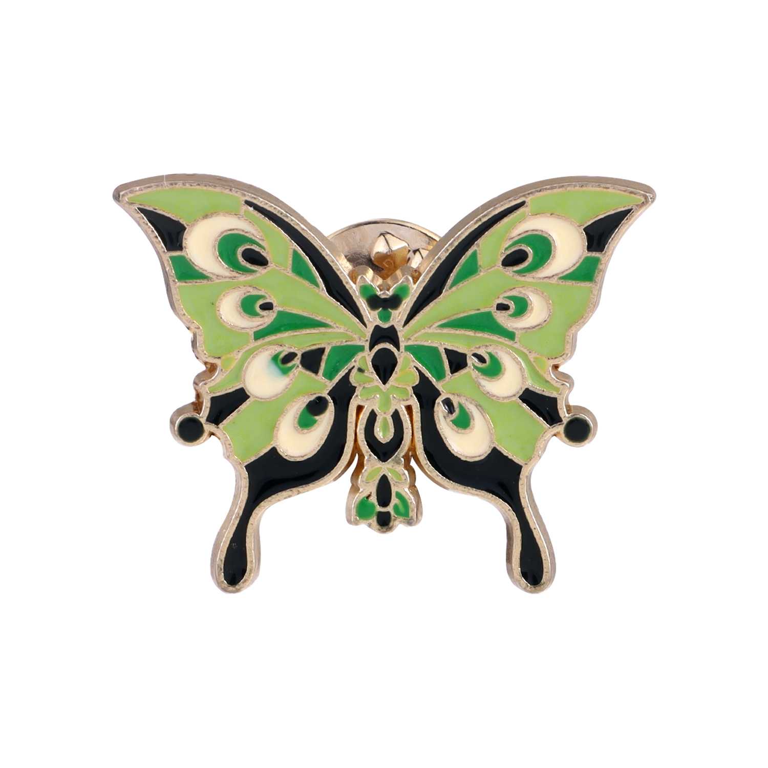 Colorful butterfly moth insect brooch badge, natural jewelry, children s friend gift 1pcs