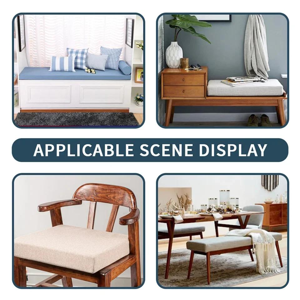 Custom Bench Cushion Seat Pad Long Mattress Sofa Chair Seat Pad Decorative Garden Shoe Box Bay Window Pads Swings Pillow