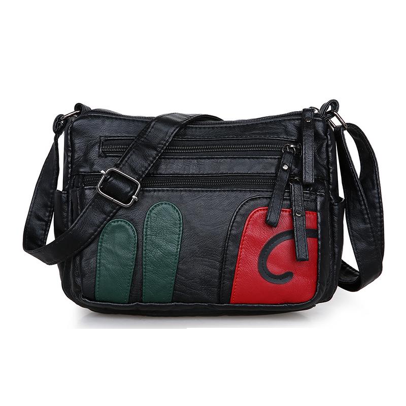 2026 Women's Soft Leather Large-Capacity Messenger Bag for Moms and Mother-in-Laws