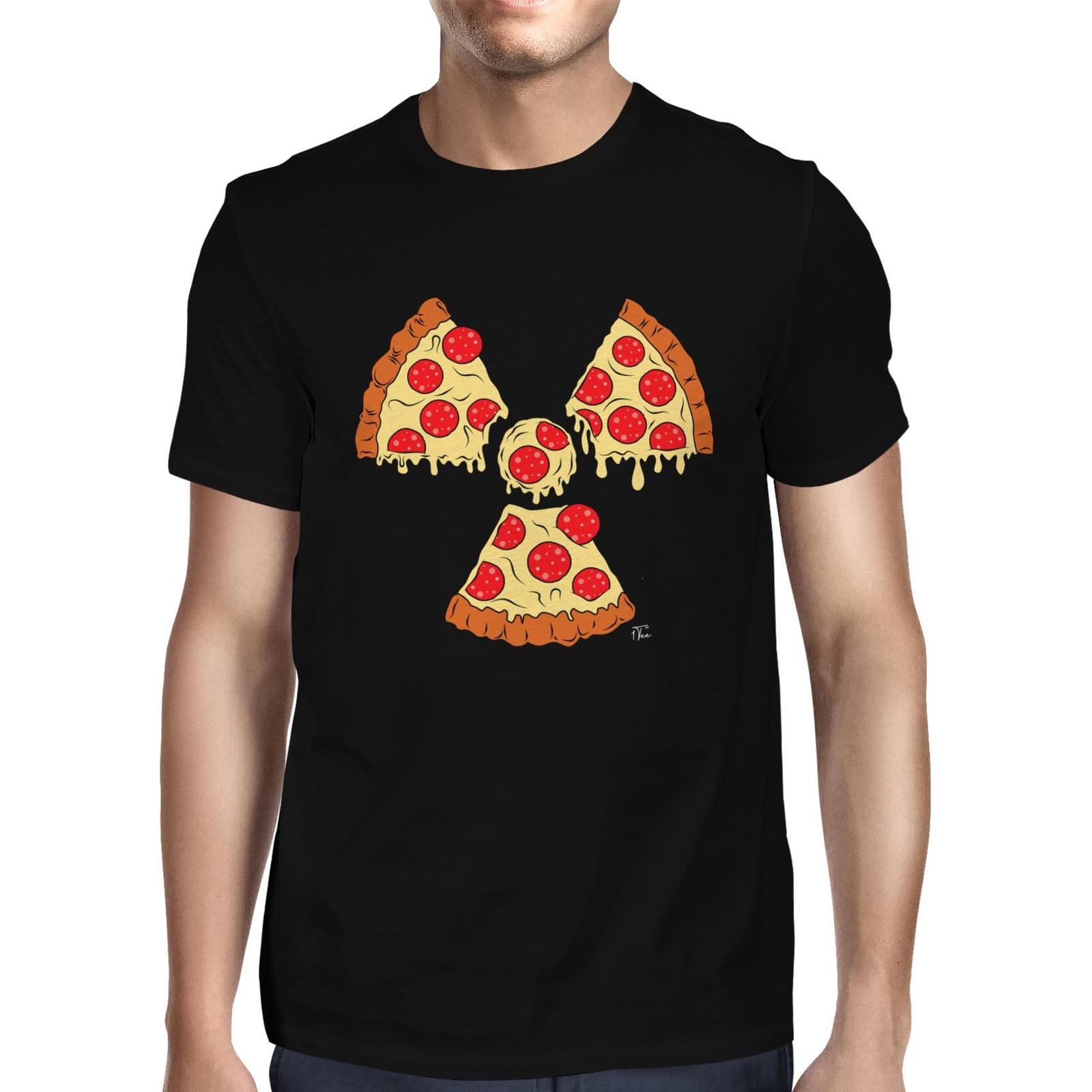 1Tee Mens Pizza Fan T-Shirt S