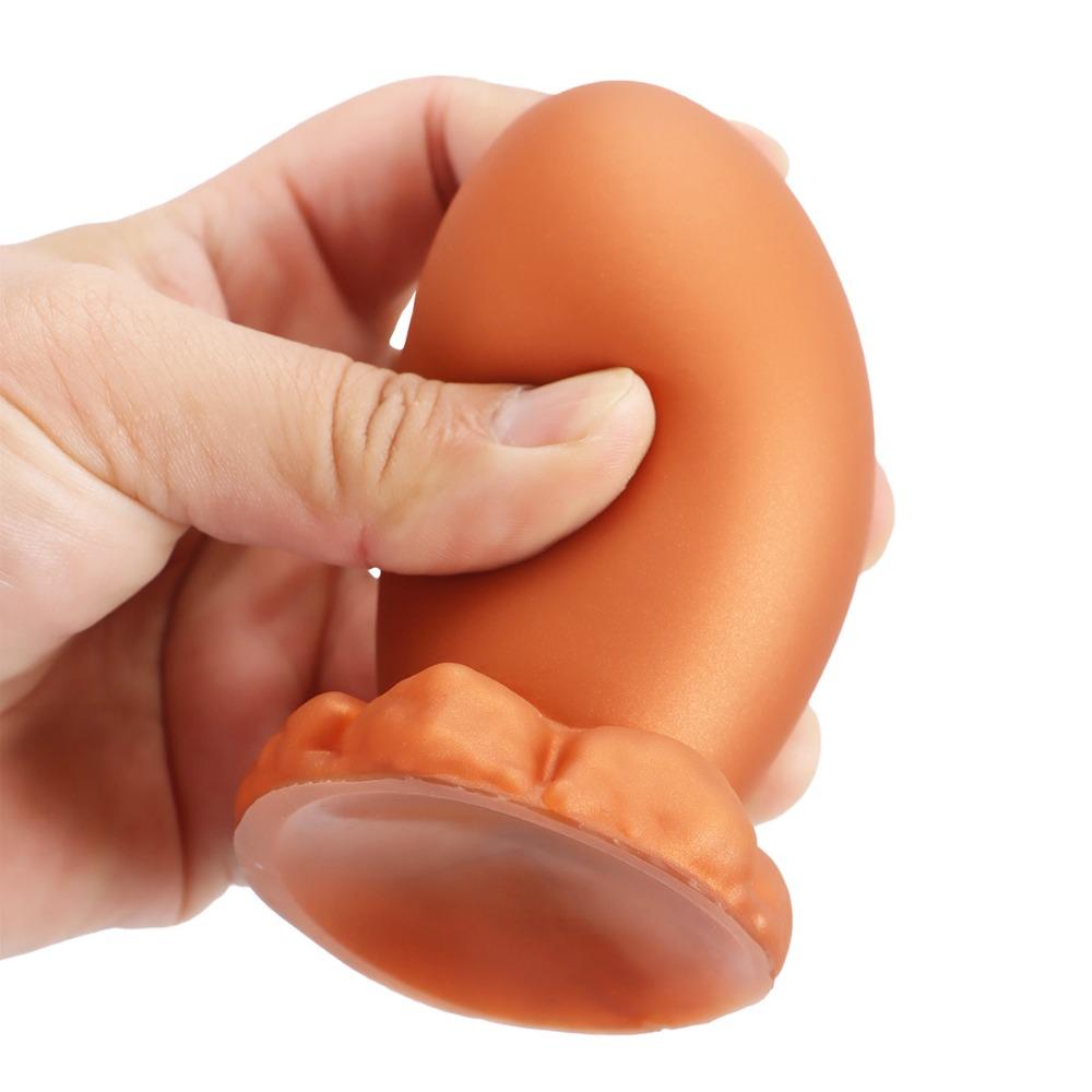 Giant T-Rex Egg Anal Plug - Premium Liquid Silicone Soft Anal Toy for Anal Training