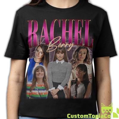RACHEL BERRY SHIRT, Rachel Berry Vintage T-Shirt, Lea Michele Sarfati Retro 90s Bootleg Homage Merch, Glee Tribute Rap 80s Tee Fans Gift