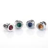 1 stk 12 mm 6/12/24/220V minisignaler Strømforsyning LED metallindikatorlampe