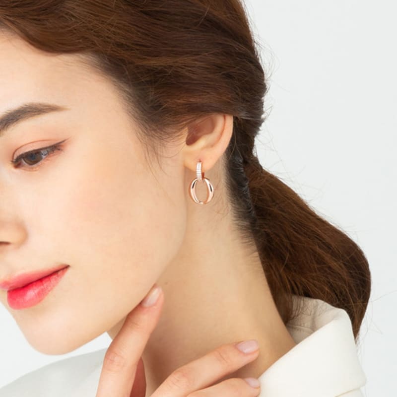 ELLE Jewelry 14K Gold Dress Earrings (Gold Pin) ELGPEE072