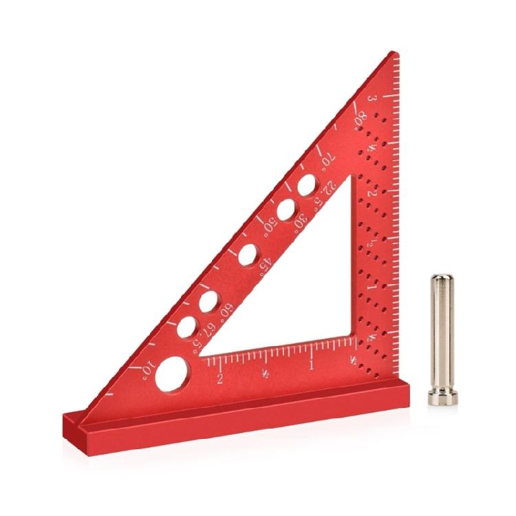 

Woodworking Marking Gauge Miter Triangle Ruler Adjustable Woodworking 90° Clamp 1