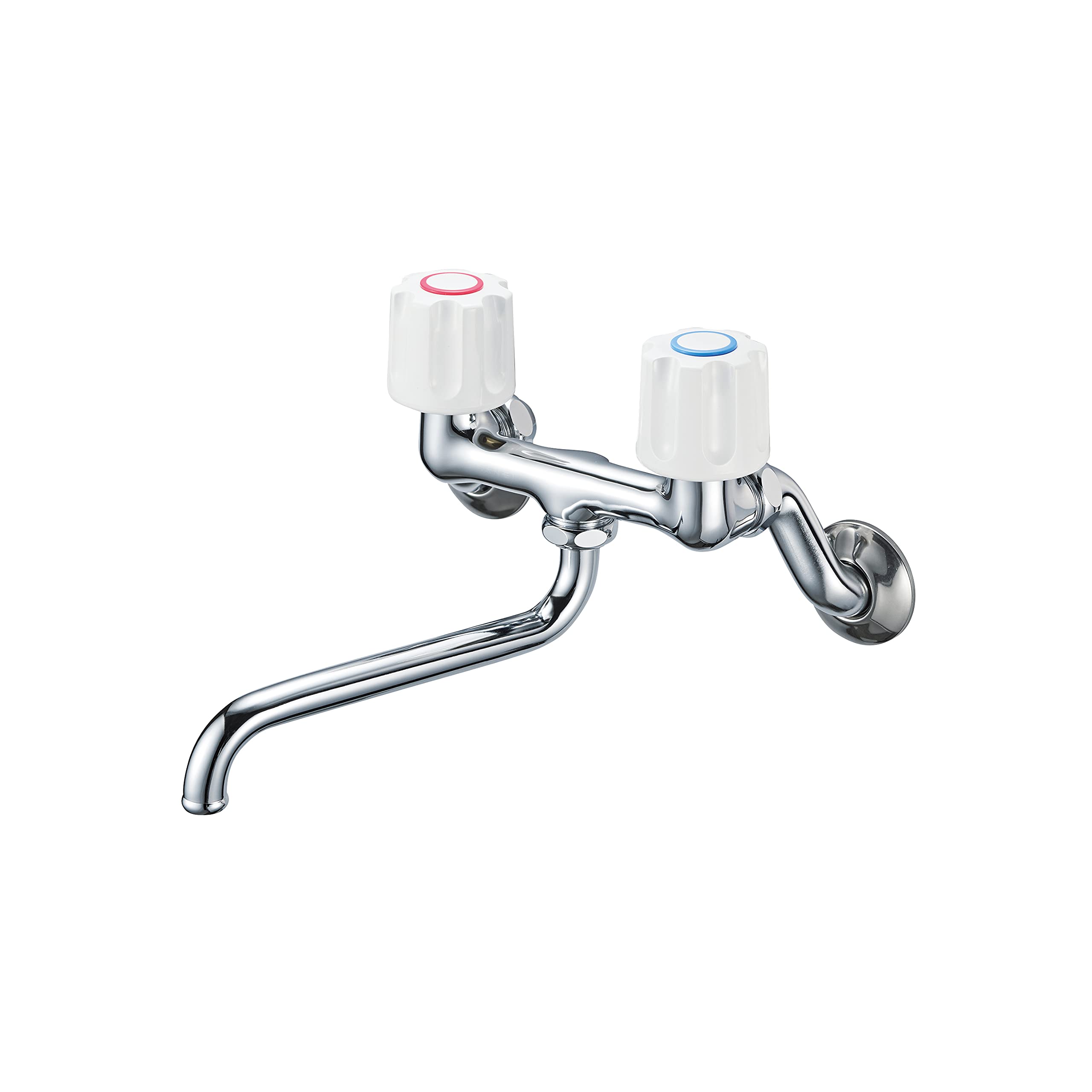 

SANEI Two-Valve Kitchen Mixer Faucet, Wall-Mounted, for General and Cold Climates, K11-W-13