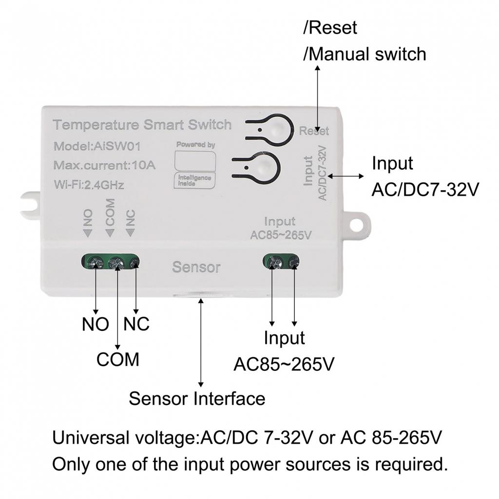 WLAN Temperatur- und Feuchtigkeitssensor mit Fernbedienungsfunktion