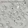 5Pcs Pointed Bottom Nail Rhinestones Gems 3D Mixed Shapes Clear Crystals Diamond