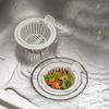 Sink Drain Strainer with Handle Automatic Dumping Sink Strainer Basket Food Waste Collector Filter Kitchen Sink Accessories