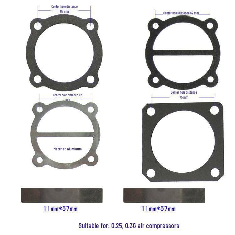 Air Compressor Accessories: Asbestos Paper and Steel Cylinder Gaskets, Inflation Pump Valve Sheet