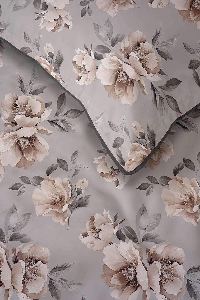 Cotton Percale Bedding 160X200Cm With Piping + Luxury Pouch