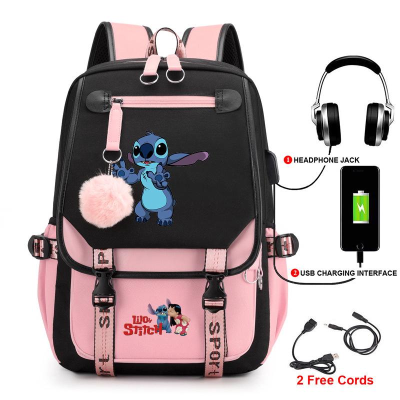 Backpack Student School Bag Fashion Backpack Usb Computer Bag Large Capacity Burden Reduction School Bag