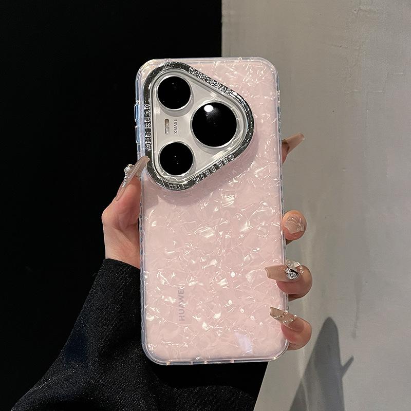 Applicable to Huawei pura80pro mobile phone case new p80 women's gradual change shell pattern pura70 pro anti-drop case