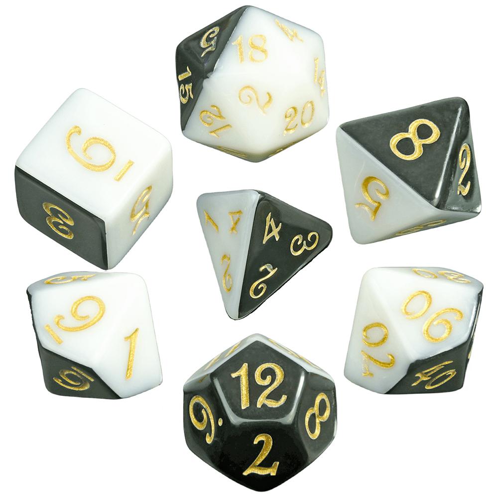 7pcs Splic Colors Game Dice DND Polyhedral Dice Set for DND RPG Table Board Role Playing Games