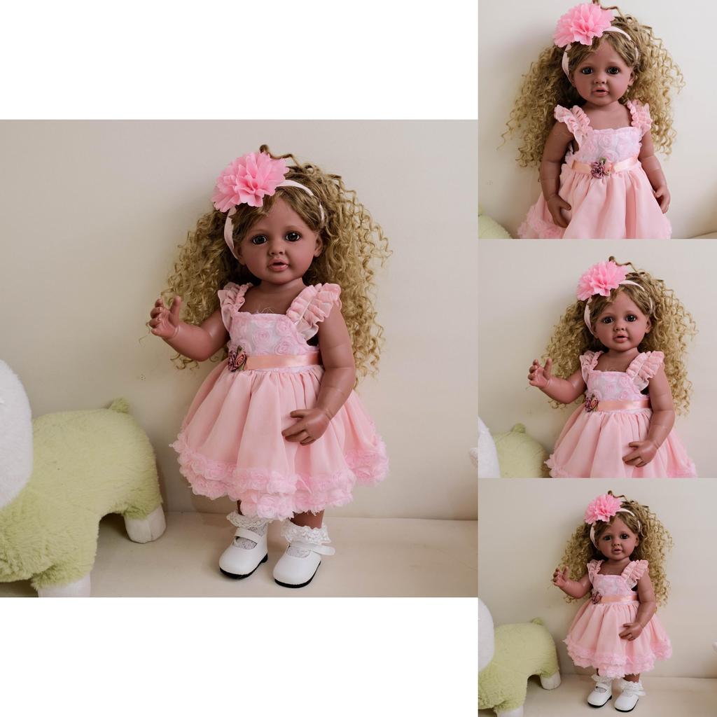 Silicone Reborn Doll Dark Skin Betty For Collectors And Gift Purposes