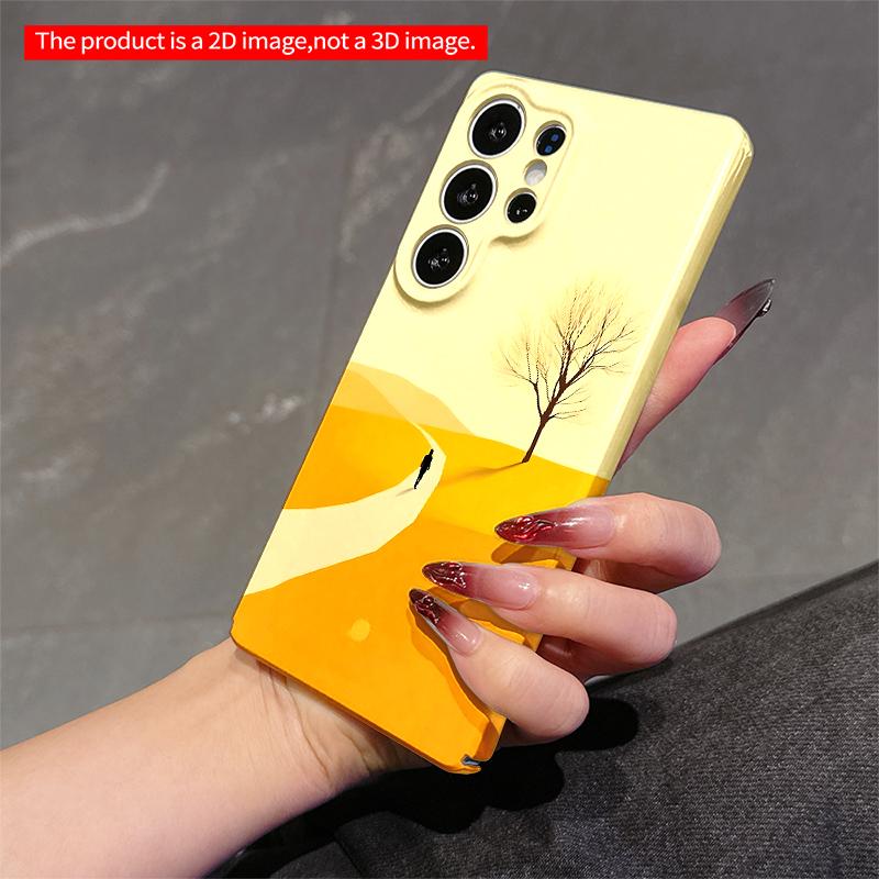 2DFlat Samsung Phone Case Solitary Path To Lone Tree Applicable To Galaxy S22 S23 S24 S25ULTRA S26 A12 A13 A14 A15 A16  A34 A35 A54 A55