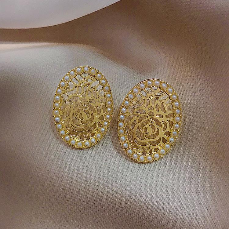 

Серьги-пусеты с жемчугом из серебра 925 пробы, Премиум, Новинка 2025 года, Темпераментные