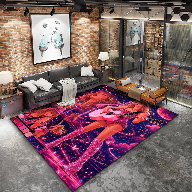 Taylor Swift Carpet Rug for Living Room Bedroom Home Sofa Decoration,Kids play Nonslip Floor Mat