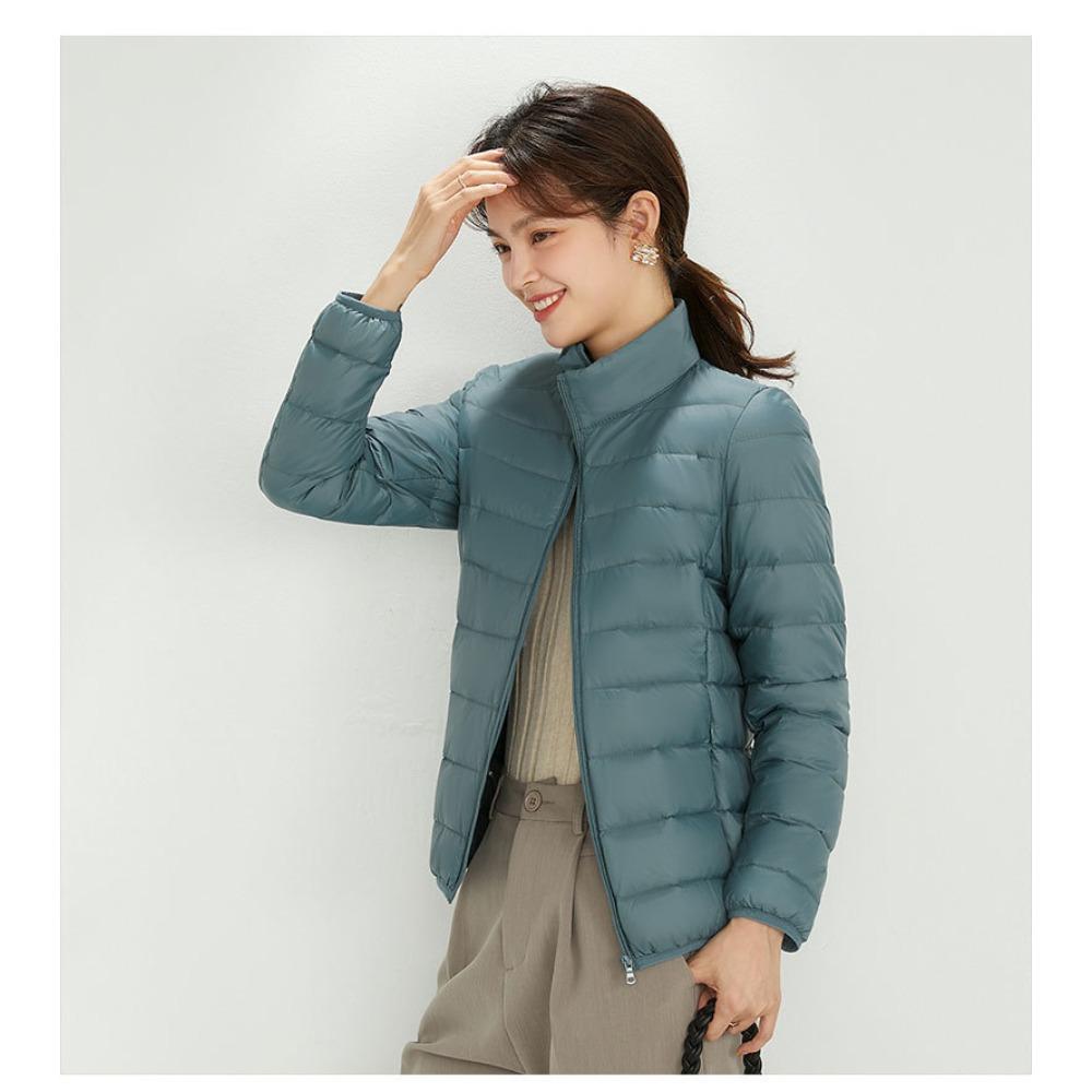 Women's Hooded Long Sleeve Down Jacket Regular Fit Commuter Style Puffer Coat