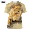 New Fashion 3d Lion Print Designed Tops T Shirt Men Women Casual Harajuku Short Sleeve T-Shirt Short Sleeves