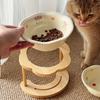 Ceramic Pet Cat Bowl Pet Drinking Water Feeding Bowl Ceramics Cat Food Dog Food Utensils Cat Dog Pet Supplies Accessories
