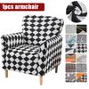 Banquet Armchair Slipcovers Printed Stretch Sofa Covers for Living Room Anti Slip Soft Slipcover Kids Pets Furniture Protector