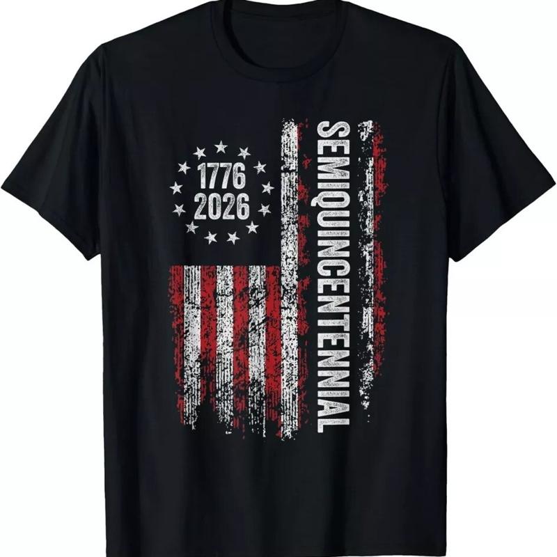 American Flag 1776 2026 Semiquincentennial T-shirt