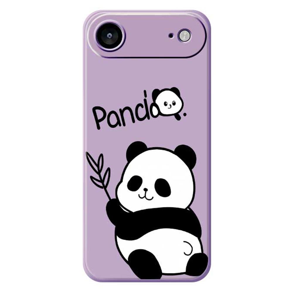 

Для iPhone 17 Air Чехол с принтом панды Прямой край ТПУ Задняя крышка для телефона Purple