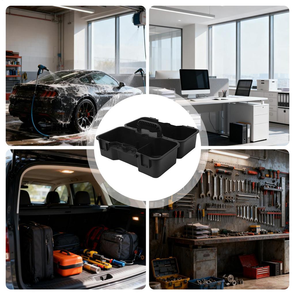 Basket Organizer With Handle Multi-Purpose Portable Organizer With Handle Small Cleaning Basket For Shower Bedroom Laundry