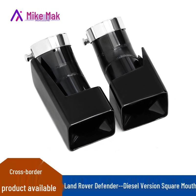 Black Warrior Quad-Outlet Honeycomb Tailpipe for Land Rover Defender Diesel