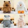 Adorable Capybara Plush Toy With Soft Fur In Husky Brown Bear Rabbit Duck Designs