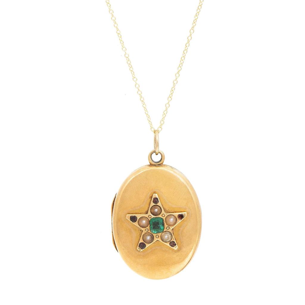 Personalized Necklace Open And Close Moon Zircon Photo Album Pendant Necklace Collarbone Chain Electroplated Gold Color Retention