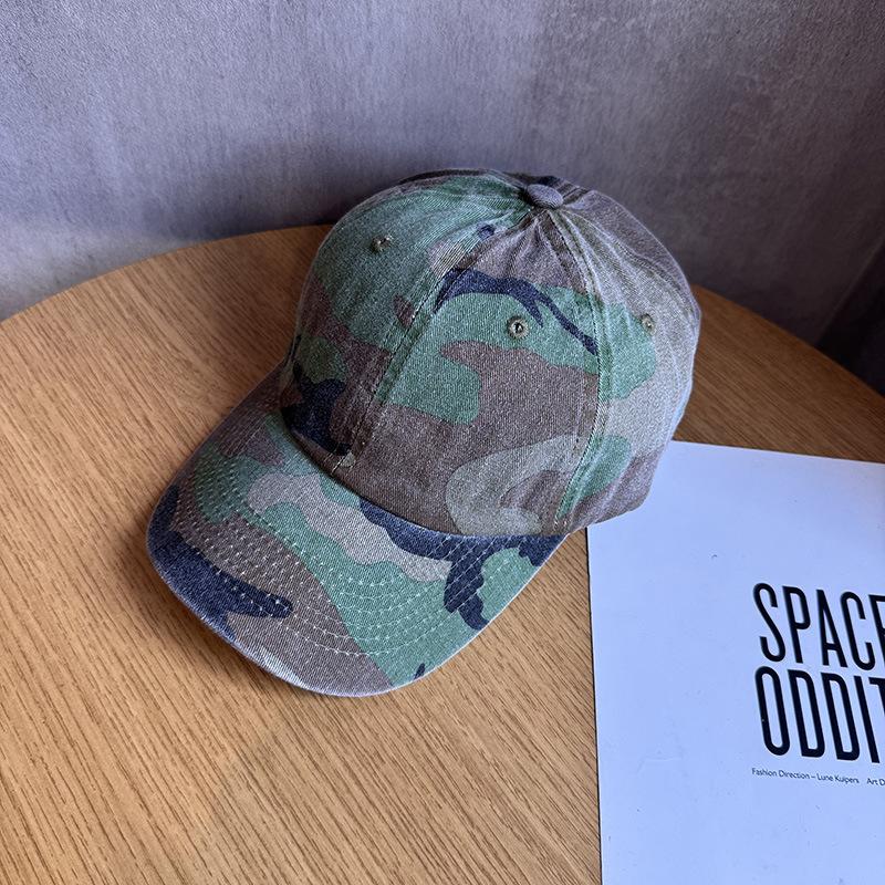 Euro American Fashion Retro Camouflage Soft Top Baseball Cap Men and Women Outdoor Jungle Adventure Visor Sports Casual Sun Hat