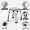 Compact Non Slip Lightweight Shoe Stool Multipurpose Chair for Bedroom Apartment Sitting